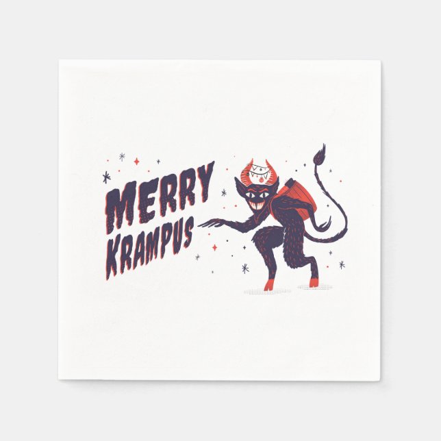 Guardanapo De Papel Krampus Alegre (Frente)