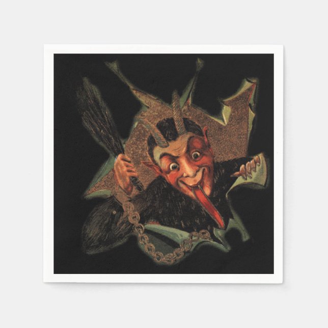 Guardanapo De Papel Krampus Breaks Feriado Napkins (Frente)