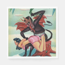 Guardanapo De Papel Krampus Christmas