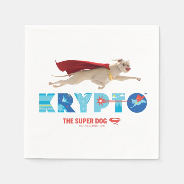 Guardanapo De Papel Krypto O Super-Cão (Frente)