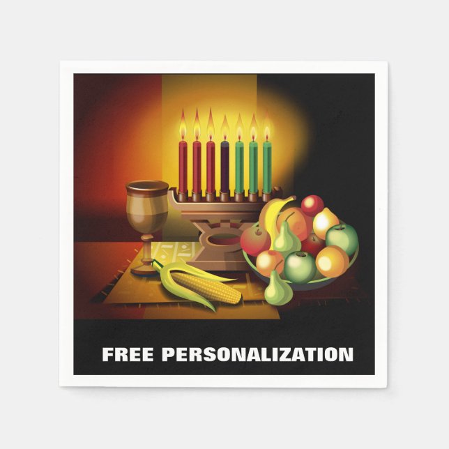Guardanapo De Papel Kwanzaa Paper Napkins (Frente)