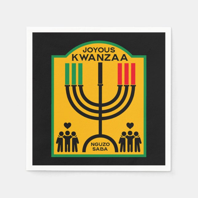 Guardanapo De Papel Kwanzaa Umoja (Frente)