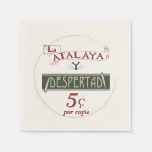 Guardanapo De Papel La Atalaya Despertad 5 centavos