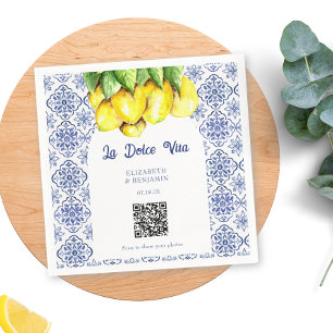 Guardanapo De Papel La Dolce Vita Casamento Mediterrâneo Compartilhar