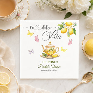 Guardanapo De Papel La Dolce Vita Chaleira de Chá de Limão para Chá de