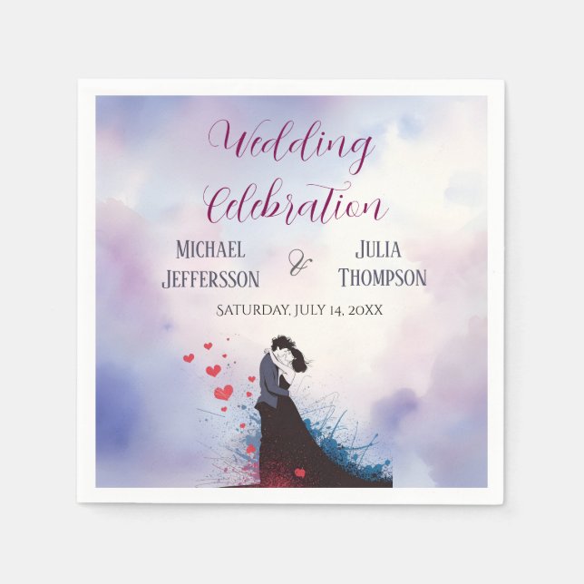 Guardanapo De Papel La Dolce Vita Wedding Inspiração francesa 1940 (Frente)