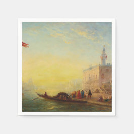 Guardanapo De Papel La Gondole, Quai Des Esclavons - Félix Ziem