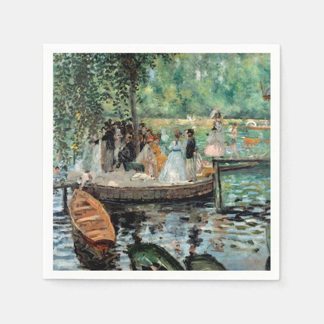 Guardanapo De Papel La Grenouillère Auguste Renoir (Frente)