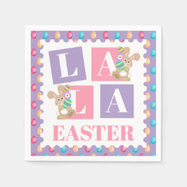 Guardanapo De Papel La La Easter Bunny Egg Hunt Party