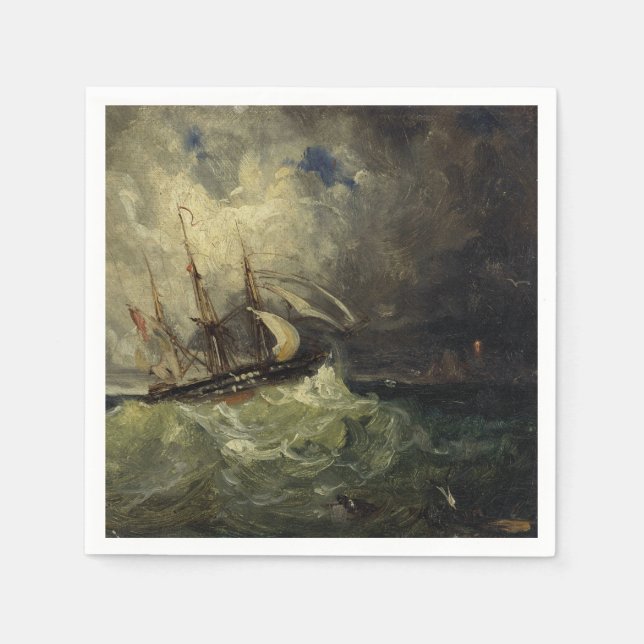 Guardanapo De Papel La Tempête - Félix Ziem (Frente)