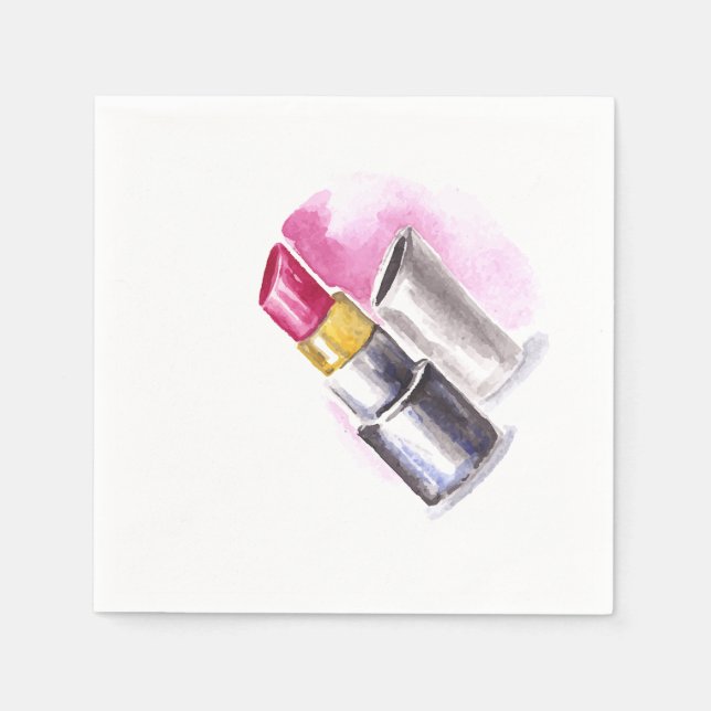 Guardanapo De Papel Lábio Rosa (Frente)