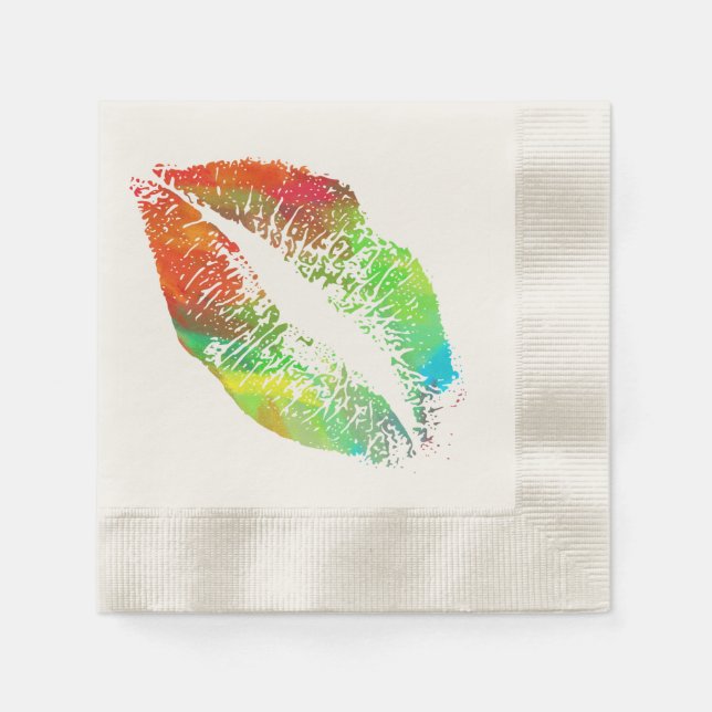 Guardanapo De Papel Lábios na moda (Frente)
