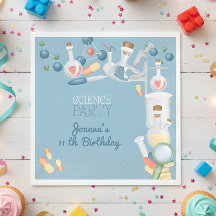 Laboratório de ciência e festa de aniversário de e