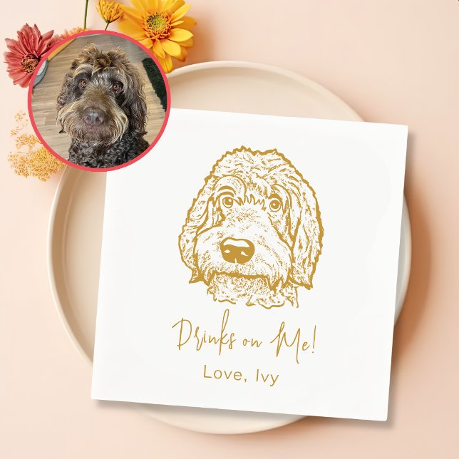 Guardanapo De Papel Labradoodle Dog Personalizado (Criador carregado)