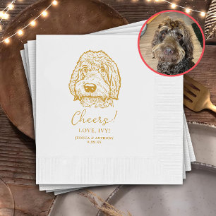 Guardanapo De Papel Labradoodle Dog Personalized Cheers