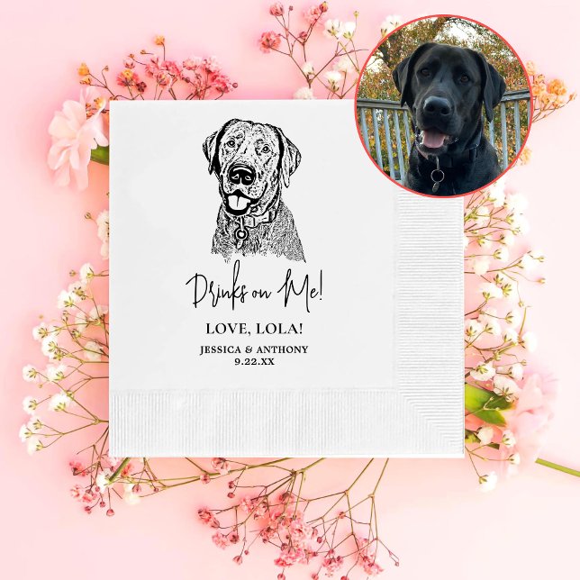 Guardanapo De Papel Labrador Cachorro - Bebidas Personalizadas em Mim (Criador carregado)