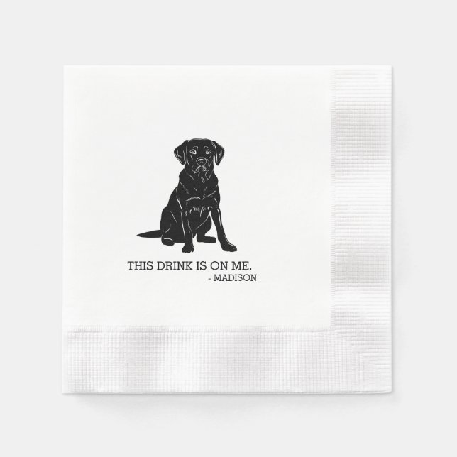 Guardanapo De Papel Labrador Cocktail Napkin (Frente)