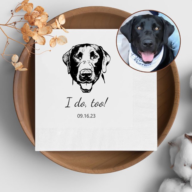 Guardanapo De Papel Labrador Dog Personalizado Eu Também Faço (Criador carregado)