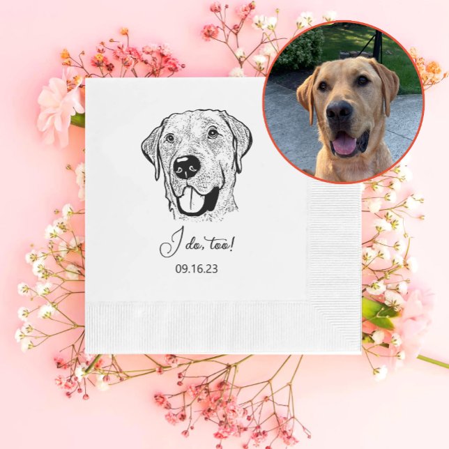 Guardanapo De Papel Labrador Dog Personalizado Eu Também Faço (Criador carregado)
