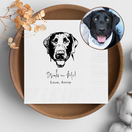 Guardanapo De Papel Labrador Dog Personalizou Bebida Em Mim