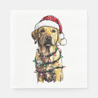 Guardanapo De Papel Labrador Retriever Dogs Tree Christmas Sweater Xma