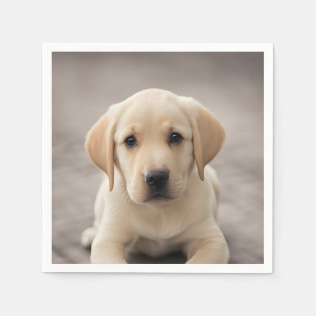 Guardanapo De Papel Labrador Retriever Puppy (Frente)