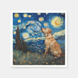 Guardanapo De Papel Labrador Retriever Yellow Lab Dog StarNight