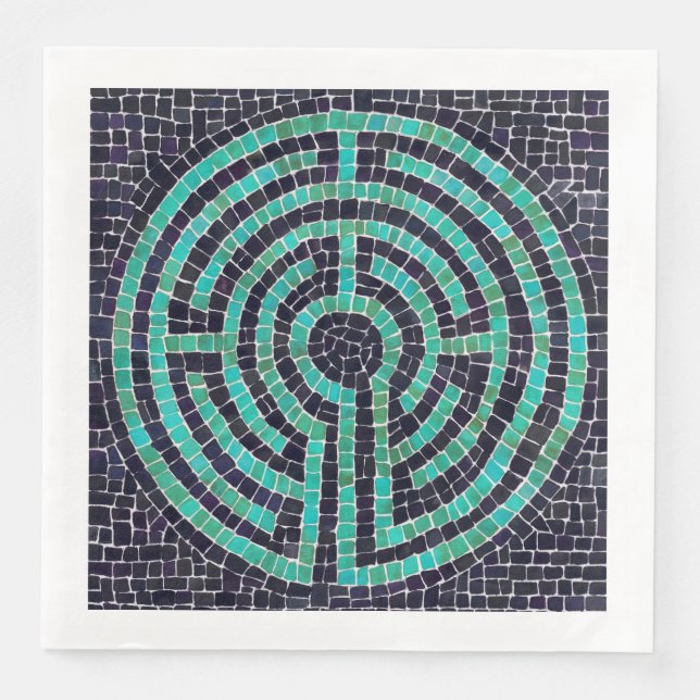 Guardanapo de papel LABYRINTH III para jantar padr (Frente)