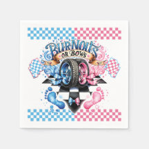 Laços e Pneus Rosa e Azul para Revelação do Sexo