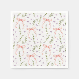 Guardanapo De Papel Laços Rosa 