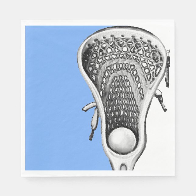 Guardanapo De Papel Lacrosse Party Light Blue (Frente)