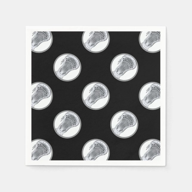 Guardanapo De Papel Lacrosse Sports Party (Frente)