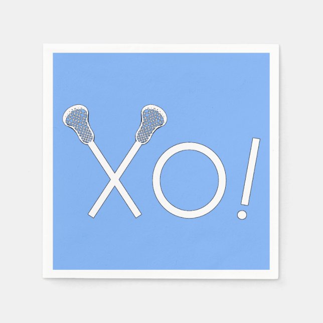 Guardanapo De Papel Lacrosse Team Light Blue (Frente)