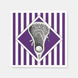 Guardanapo De Papel Lacrosse Team Purple