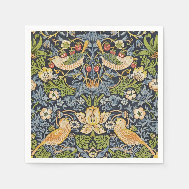 Guardanapo De Papel Ladrão de Morango Morris Azul Marinho Arte Fina Vi (Frente)