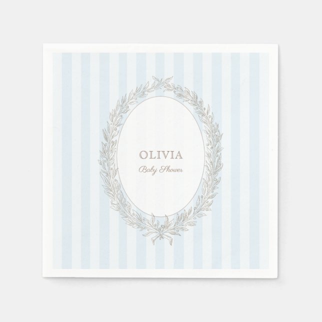 Guardanapo De Papel Laduree French Caffee Patisserie Bonjour Bebe Blue (Frente)