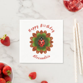 Guardanapo De Papel Ladybug