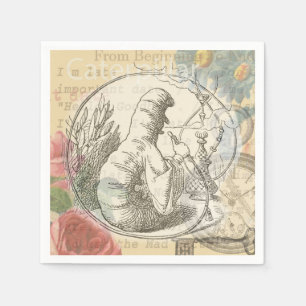 Guardanapo De Papel Lagarta da Terra das Maravilhas de Alice: Tenniel