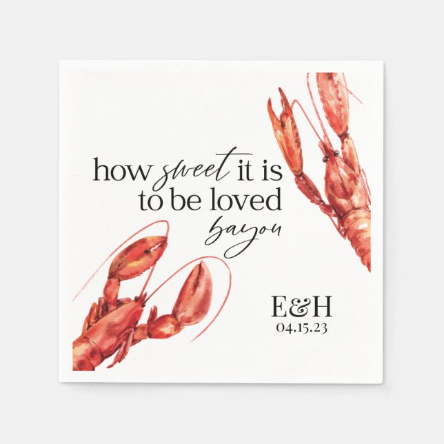 Guardanapo De Papel Lagarto Boil Napkin (Frente)