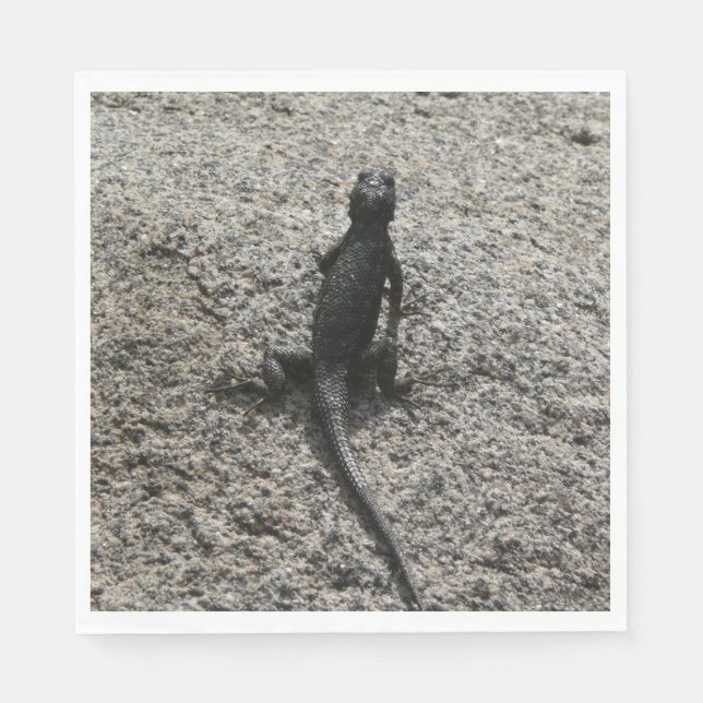 Guardanapo De Papel Lagarto Preto (Frente)