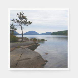 Guardanapo De Papel Lago Eagle no Parque Nacional de Acadia