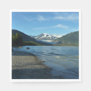 Guardanapo De Papel Lago Mendenhall, na paisagem de Juneau Alaska