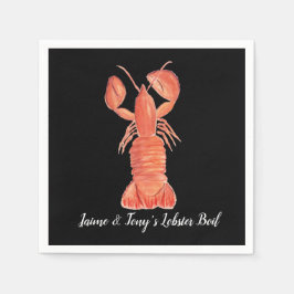 Guardanapo De Papel Lagosta De Marisco Da Maneira