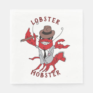 Guardanapo De Papel Lagosta Magosta 🦞 Cartoon Engraçado Gangster