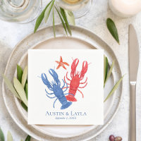 Lagosta Vermelha Azul Náutica Personalizada