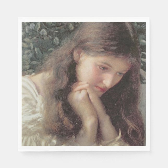 Guardanapo De Papel Lágrimas Incultas (Bela Mulher em Lágrimas) (Frente)