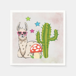 Guardanapo De Papel Lama legal em óculos de sol em forma de coração