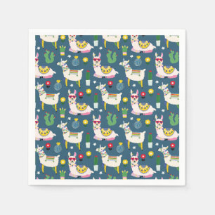 Guardanapo De Papel Lamas no teste padrão dos óculos de sol