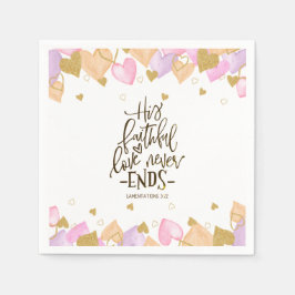 Guardanapo De Papel Lamentações 3:22 Seu Dia de os namorados De Amor F