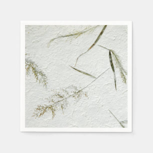 Guardanapo De Papel Lâminas finas do papel de arroz japonês da grama